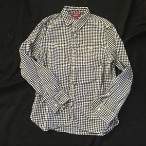 Arizona Plaid Gingham Button Down Men's Medium